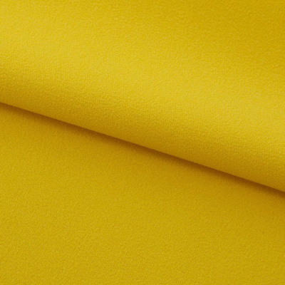 Креп стрейч Амузен 14-0756, 85 гр/м2, шир.150см, цвет жёлтый - купить в Бердске. Цена 194.07 руб.