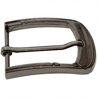 Пряжка металлическая для мужского ремня SC035#3 (шир.ремня 40 мм), цв.-тем.никель - купить в Бердске. Цена: 43.93 руб.