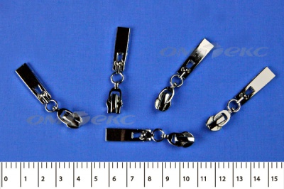 Слайдер декоративный, металлический №1/спираль Т7/никель - купить в Бердске. Цена: 6.29 руб.