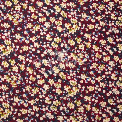 Плательная ткань "Софи" 5.1, 75 гр/м2, шир.150 см, принт растительный - купить в Бердске. Цена 243.96 руб.