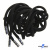 Шнурки #107-05, круглые 130 см, декор.наконечник, цв.чёрный - купить в Бердске. Цена: 22.56 руб.