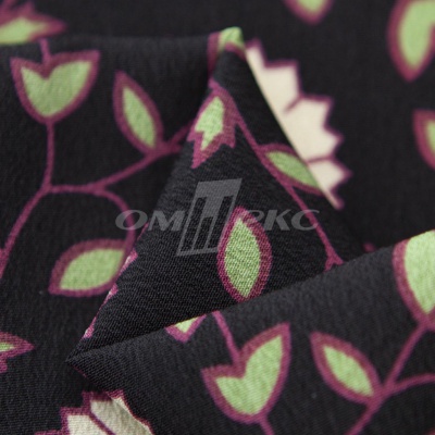 Плательная ткань "Фламенко" 10.1, 80 гр/м2, шир.150 см, принт растительный - купить в Бердске. Цена 243.96 руб.