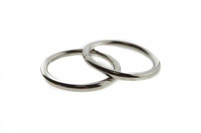 Кольцо металлическое d-32 мм, цв.-никель - купить в Бердске. Цена: 3.54 руб.