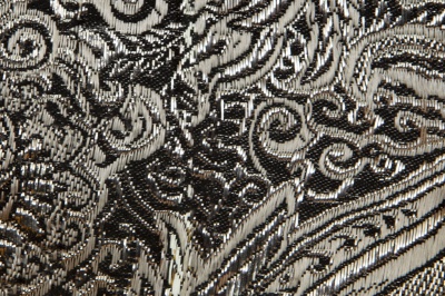 Ткань костюмная жаккард №11, 140 гр/м2, шир.150см, цвет тем.серебро - купить в Бердске. Цена 383.29 руб.