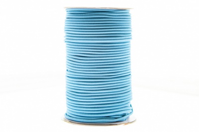 0370-1301-Шнур эластичный 3 мм, (уп.100+/-1м), цв.168 - голубой - купить в Бердске. Цена: 459.62 руб.