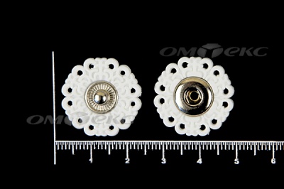 Кнопки пришивные №6 S20мм пластиковые белые - купить в Бердске. Цена: 9.88 руб.