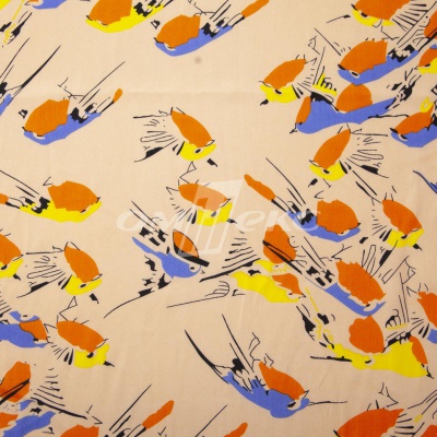 Плательная ткань "Софи" 14.1, 75 гр/м2, шир.150 см, принт птицы - купить в Бердске. Цена 243.96 руб.