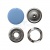 Кнопка рубашечная (закрытая) 9,5мм - эмаль, цв.182 - св.голубой - купить в Бердске. Цена: 5.74 руб.