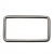 Рамка металлическая прямоугольная, 40 х 15 мм- тём.никель - купить в Бердске. Цена: 4.60 руб.