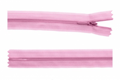 Молния потайная Т3 513, 60 см, капрон, цвет св.розовый - купить в Бердске. Цена: 10.24 руб.