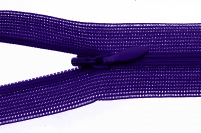 Молния потайная Т3 866, 20 см, капрон, цвет фиолетовый - купить в Бердске. Цена: 5.27 руб.