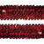 Тесьма с пайетками 3, шир. 30 мм/уп. 25+/-1 м, цвет красный - купить в Бердске. Цена: 1 087.39 руб.