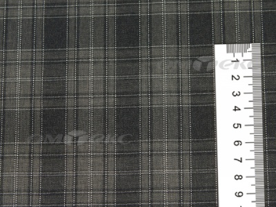 Ткань костюмная клетка 25235 2004, 185 гр/м2, шир.150см, цвет серый/бел - купить в Бердске. Цена 