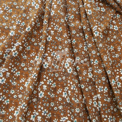 Плательная ткань "Фламенко" 11.1, 80 гр/м2, шир.150 см, принт растительный - купить в Бердске. Цена 239.03 руб.